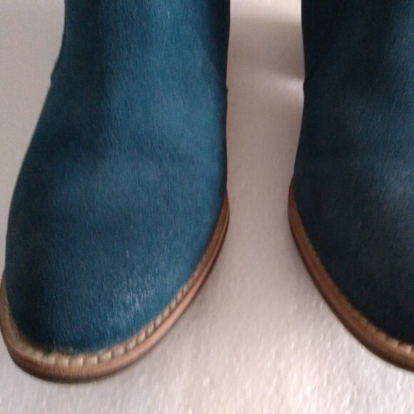 Caterpillar CAT Cider Blue Suede Ankle Boots Booties Water Resistant Wom… - Picture 4 of 9